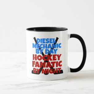 Taza Mecánico diesel de hockey Lover