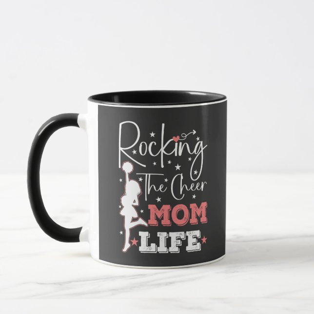 Taza Meciéndose La Vida De Mamá De Porristas Divertido  (Izquierda)
