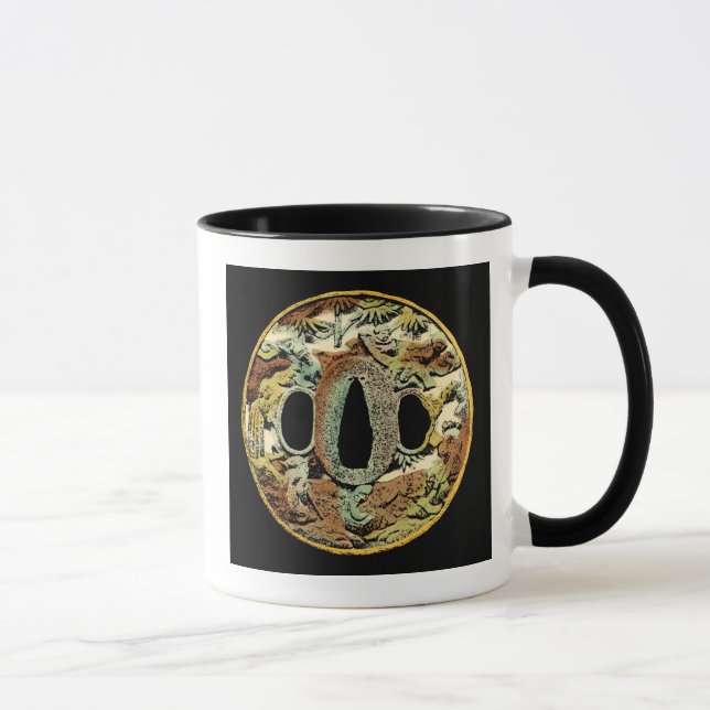 Taza Medallón asiático dorado por Vision Studio (Derecha)