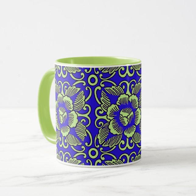 Taza Medallón de la flor de cal (Anverso izquierdo)