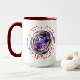 Taza Medallón Republicano Harris-Walz de doble sello