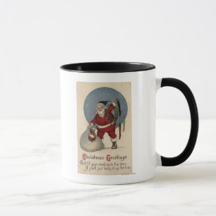 Taza Media de relleno de Santa al borde