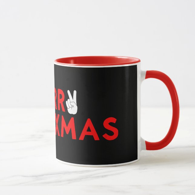 Taza Media Navidad De Feliz - Navidades Graciosos En La (Derecha)