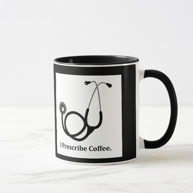 Taza médica barba regalo que receté café (Derecha)