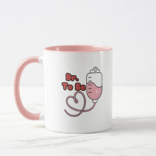 Taza Médica de Dos Tonos Rosa para Futuros Médicos