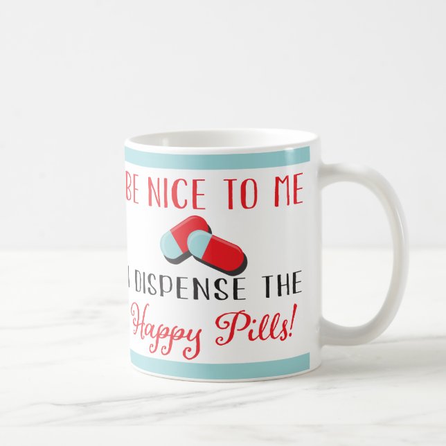 Taza médica de las píldoras divertidas de la (Derecha)