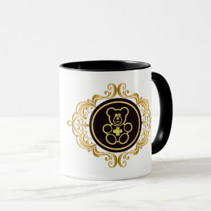 Taza Médica de osito de peluche dorado personificar nom