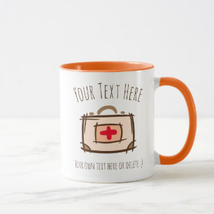 Taza Médica, emergencia, enfermera, plantilla de regalo