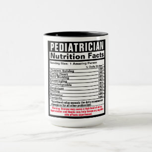 Taza Médica pediatra divertida relación con los hechos 