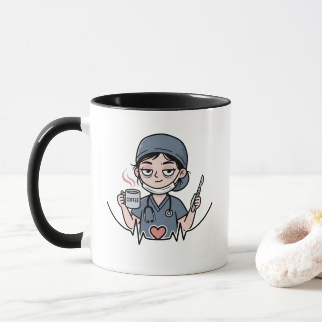 Taza Médica (versión femenina) (Con donut)