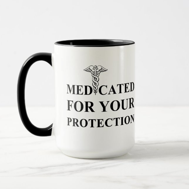 Taza Medicada Para Su Protección (Izquierda)