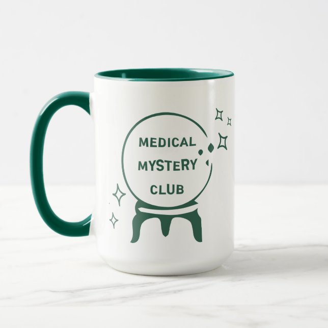 Taza "Medical Mystery" Chronic Illness Humor Quote (Izquierda)