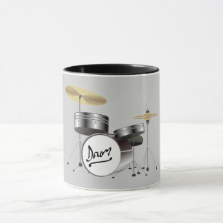 TAZA MEDICAMENTOS DE MÚSICA COLOCADOS EN GRIS DE CARBÓN