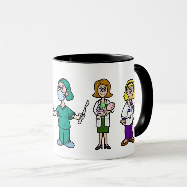 Taza Médicas Coffee Mug (Anverso derecho)