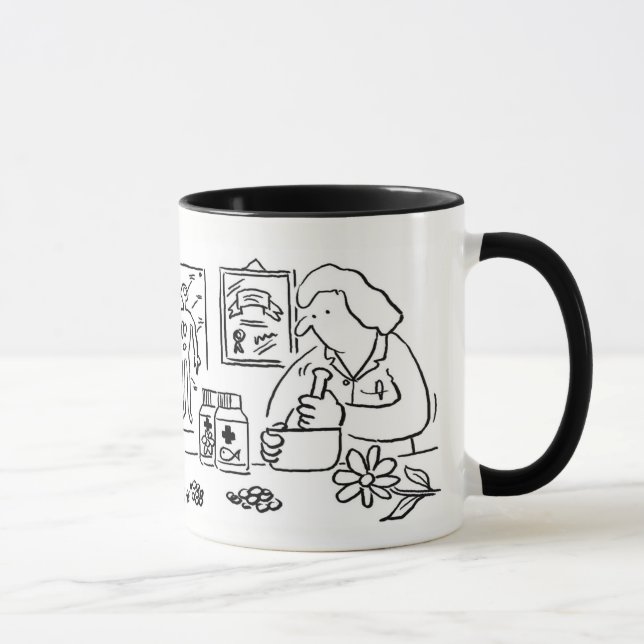 Taza Medicina herbaria alternativa complementaria (Derecha)