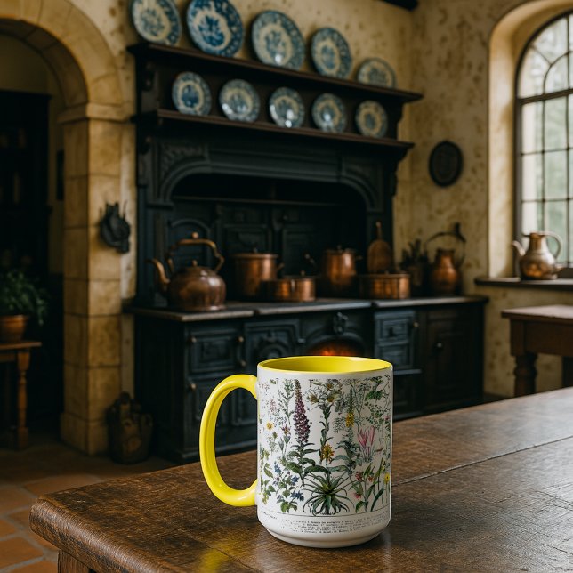 Taza Medicinal Plants & Flowers by Adolphe Millot (Subido por el creador)