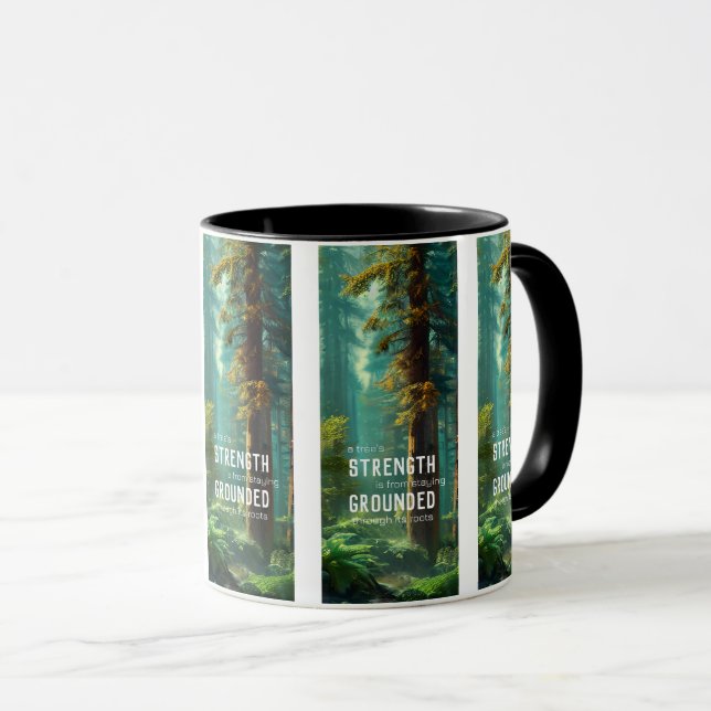 Taza Medición de la naturaleza de los árboles forestale (Anverso derecho)