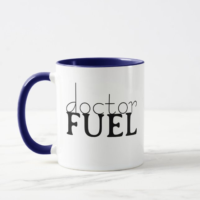 Taza Médico Combustible Gracioso Mug, Regalo de Pun Méd (Izquierda)