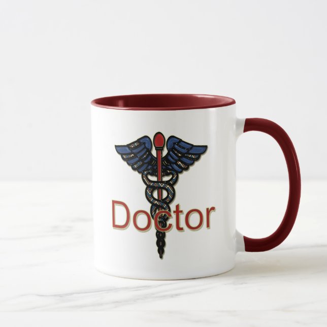 Taza Médico con el caduceo (Derecha)