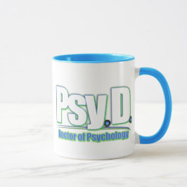 Taza MÉDICO de PsyD LOGO2 de la PSICOLOGÍA