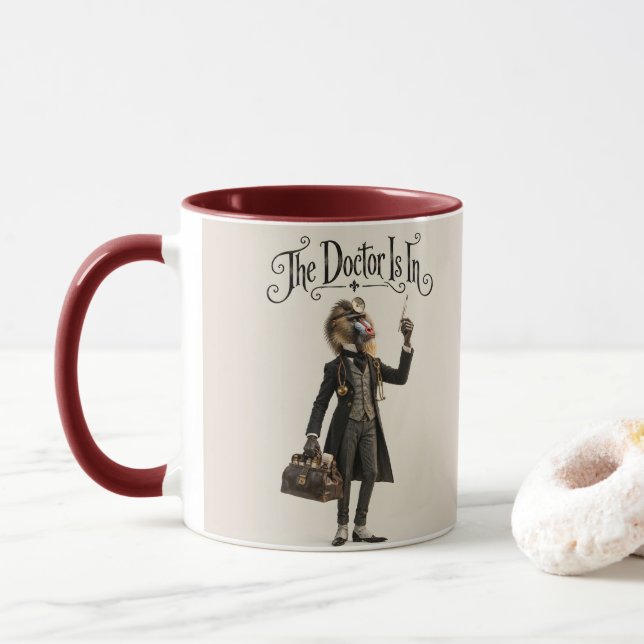 Taza Médico mandril (Con donut)