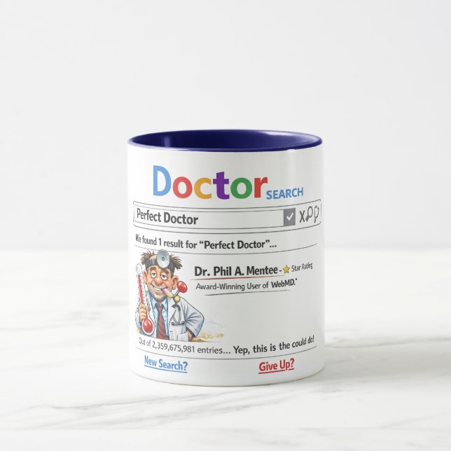 Taza Médico Peor Divertido Sarcástico (Centro)