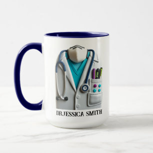 Taza Médico Personalizado   Nombre Personalizado para e