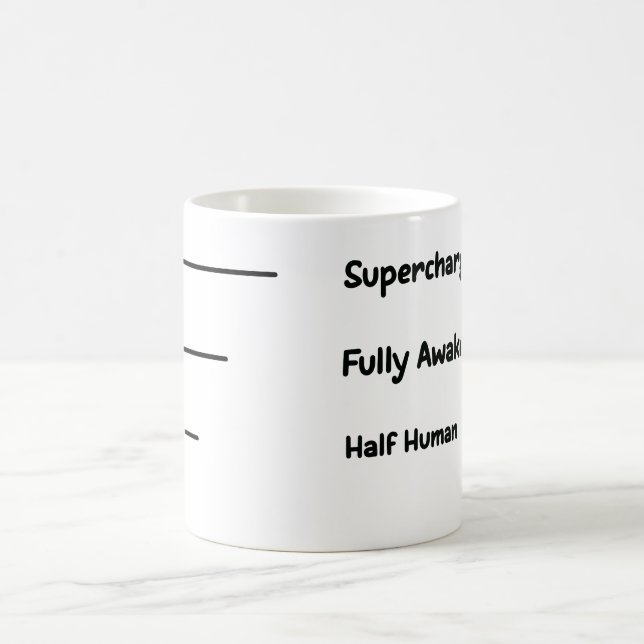 Taza Medidor de Cafeína – Niveles de Café para Cad (Centro)