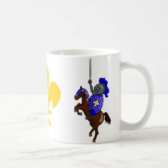 Taza medieval del caballero y de la flor de lis (Derecha)