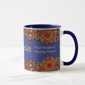 Taza Medievalist: Su caballero en armadura brillante