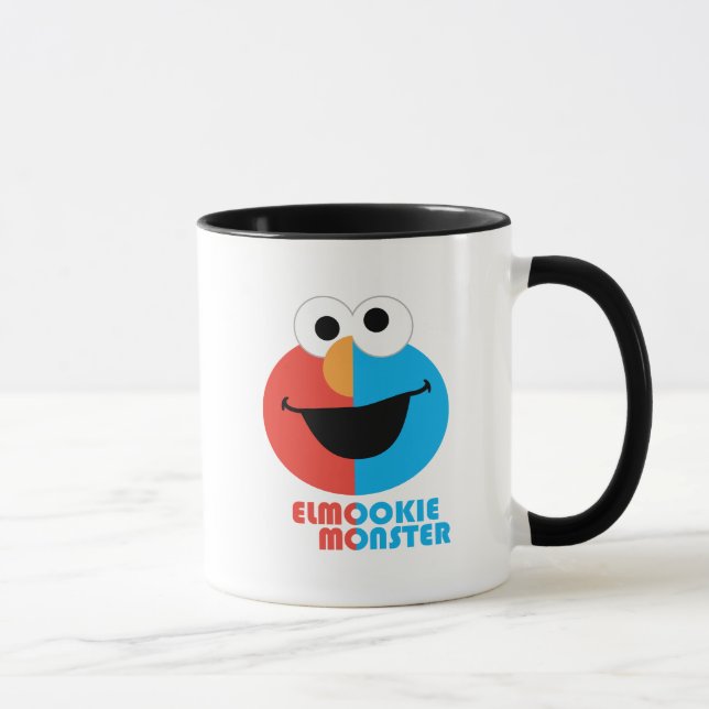 Taza Medio rostro de Elmo y Cookie (Derecha)