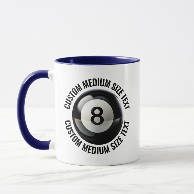 Taza Medio Texto AZUL MARINO Combo 11oz Personalizado 8 (Izquierda)