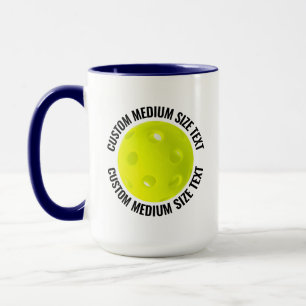 Taza Medio Texto AZUL MARINO Combo 15oz Pickleball Pers