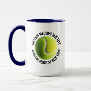 Taza Medio Texto AZUL MARINO Combo 15oz Tenis Personali