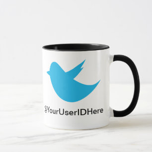 Taza Medios azules del Social del pájaro