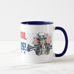 Taza Medios del control de armas usando el favorable