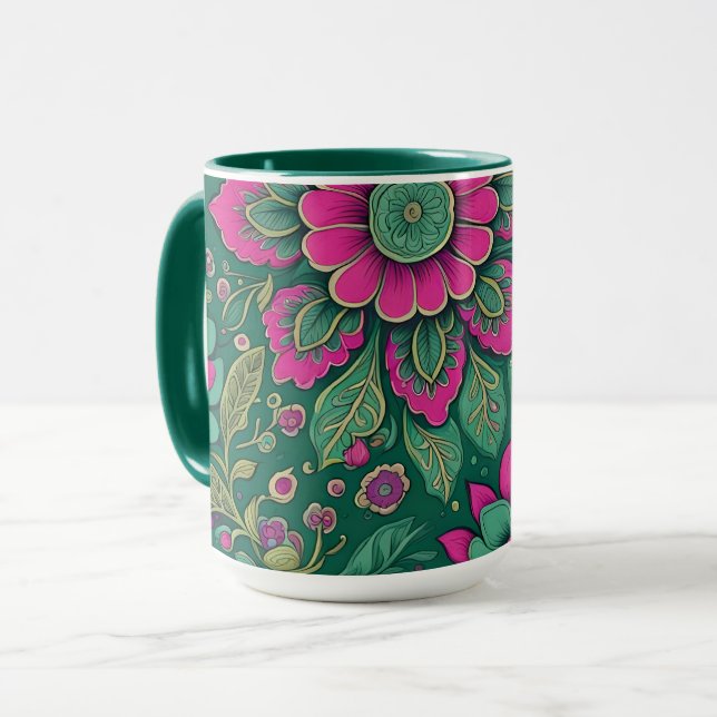 Taza Meditación en flor (Anverso izquierdo)