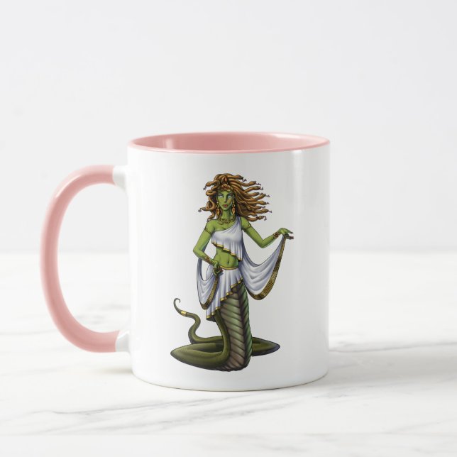 Taza Medusa, diosa griega de mitología (Izquierda)