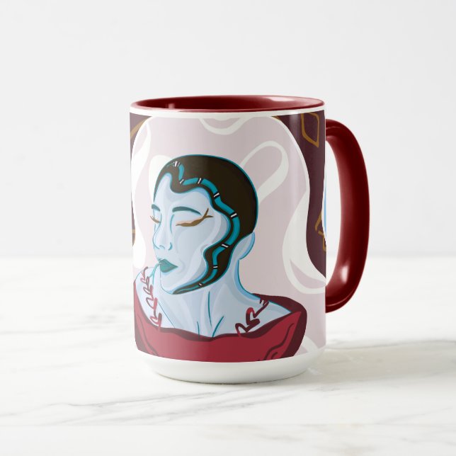 Taza Medusa Snake Lady - Media Lady Media Snake (Anverso derecho)