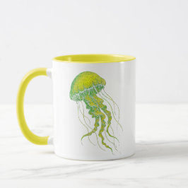 Taza Méduse Fluorescente Artistique
