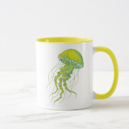 Taza Méduse Fluorescente Artistique