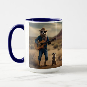 Taza Meerkat Duet: Juntos en armonía,