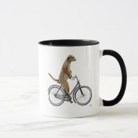 Meerkat en bicicleta