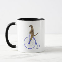 Meerkat En Blue Penny Farthing
