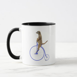 Taza Meerkat En Blue Penny Farthing