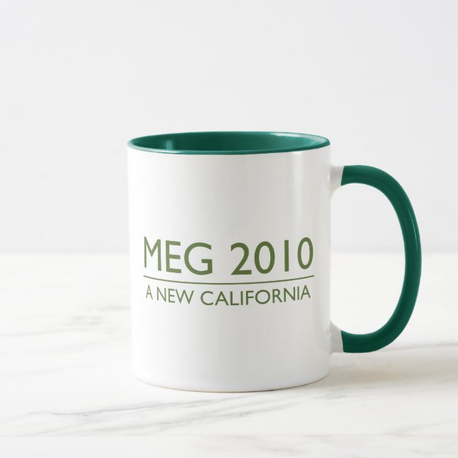 Taza Meg Whitman para el gobernador (Derecha)