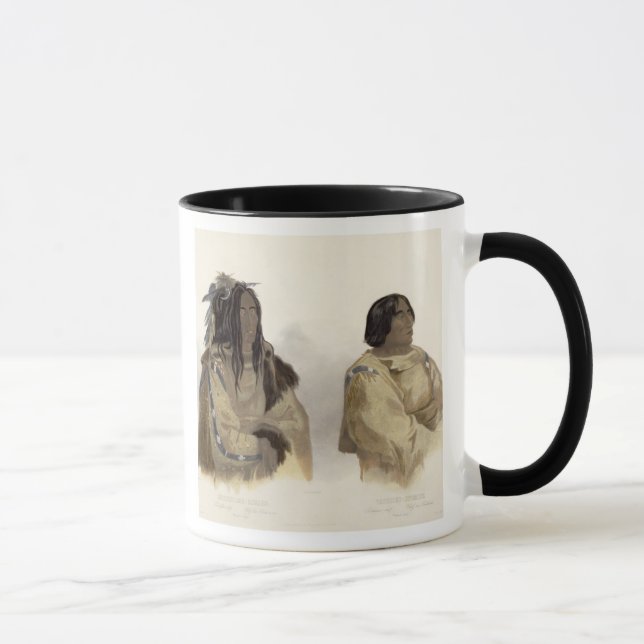 Taza Mehkskeme-Sukahs, jefe Blackfoot y Tatsicki-Sto (Derecha)