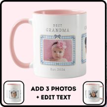 Mejor Abuela Est Fecha Personalizada 3 Foto Lindo 