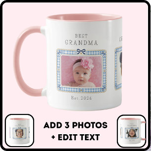 Taza Mejor Abuela Est Fecha Personalizada 3 Foto Lindo