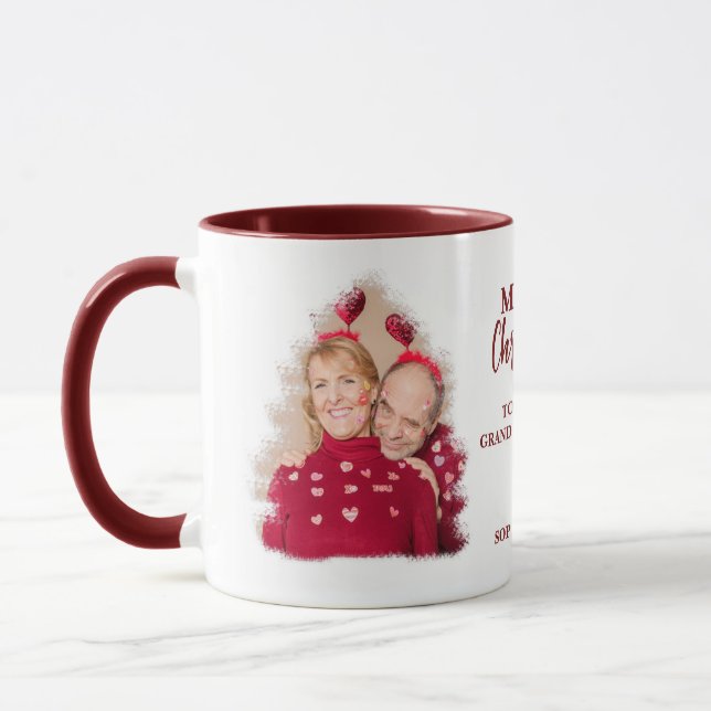 Taza Mejor Abuela y Abuelo Navidades Rojos (Izquierda)